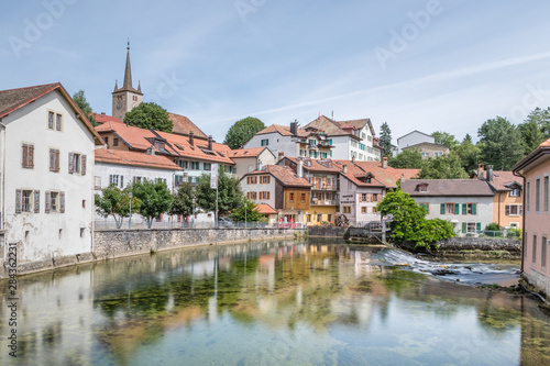 Ville de Vallorbe en Suisse dans le canton de Vaud