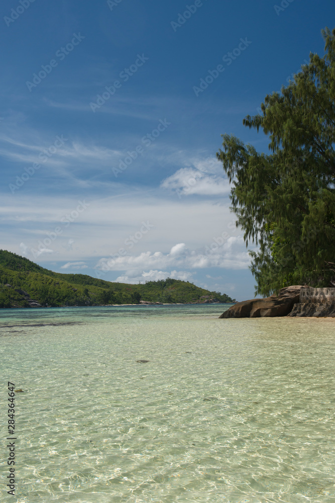 Obraz premium Seychelles, Mahe, St. Anne Marine National Park, Moyenne Island.