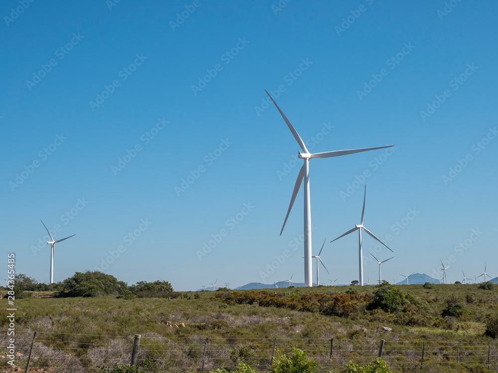 Wind Turbines. Jeffrey's Bay Wind Farm. Humansdorp. Garden Route. Western Cape. South Africa Wind Turbines. Jeffrey's Bay Wind Farm. Humansdorp. Garden Route. Western Cape. South Africa