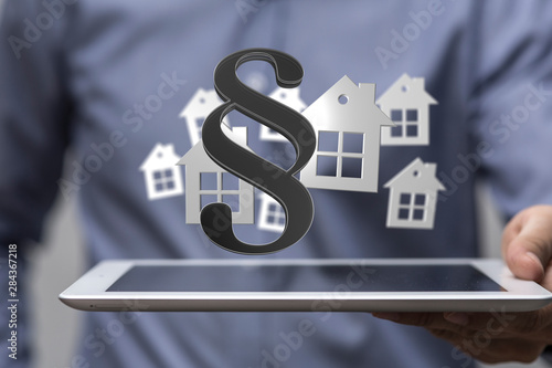 law house contract in hand