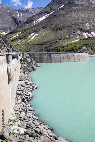 Reservoir Mooserboden, Kaprun, Salzburg, Austria photo