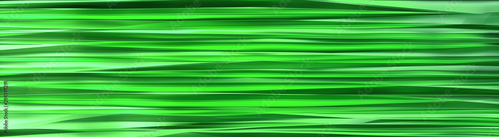 Abstract Wavy Band Background banner with green crystal horizontal lines. Abstract Wavy Band Background banner with green crystal horizontal lines.