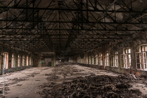 Destroyed a large production shop in the old factory.