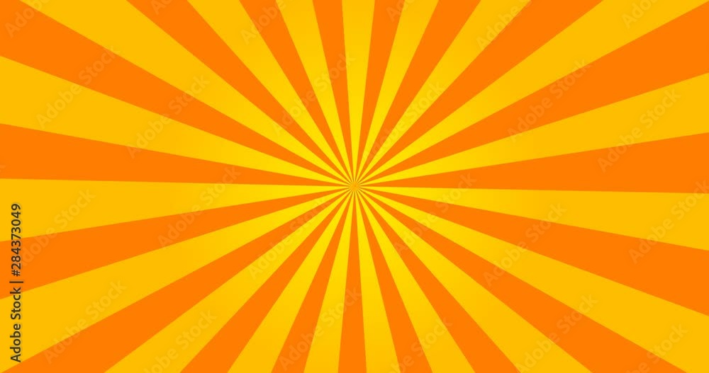 Sunray Background in Orange and White Rays Looping Sunray Background in Orange and White Rays Looping