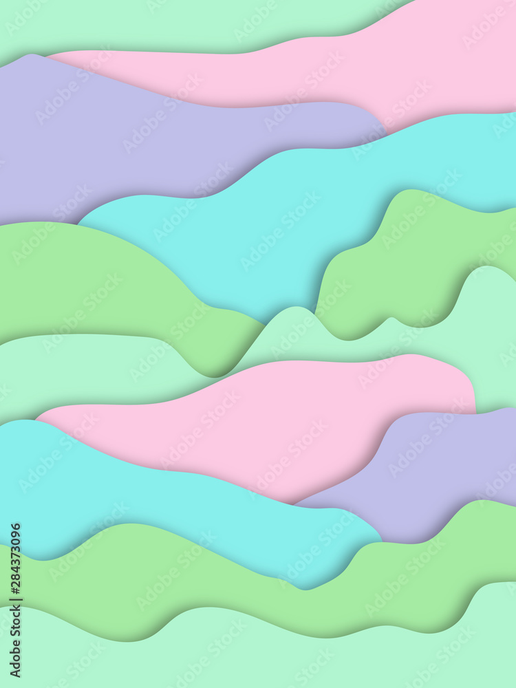 Abstract background of paper, a set of colors for children and spring projects. Pastel color samples for inspiration
