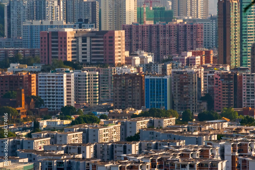 View of high-rise in downtown, Hong Kong, China © Keren Su/Danita Delimont