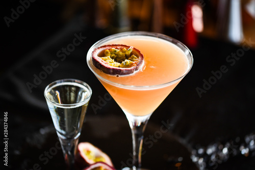 passion fruit & prosseco cocktail 