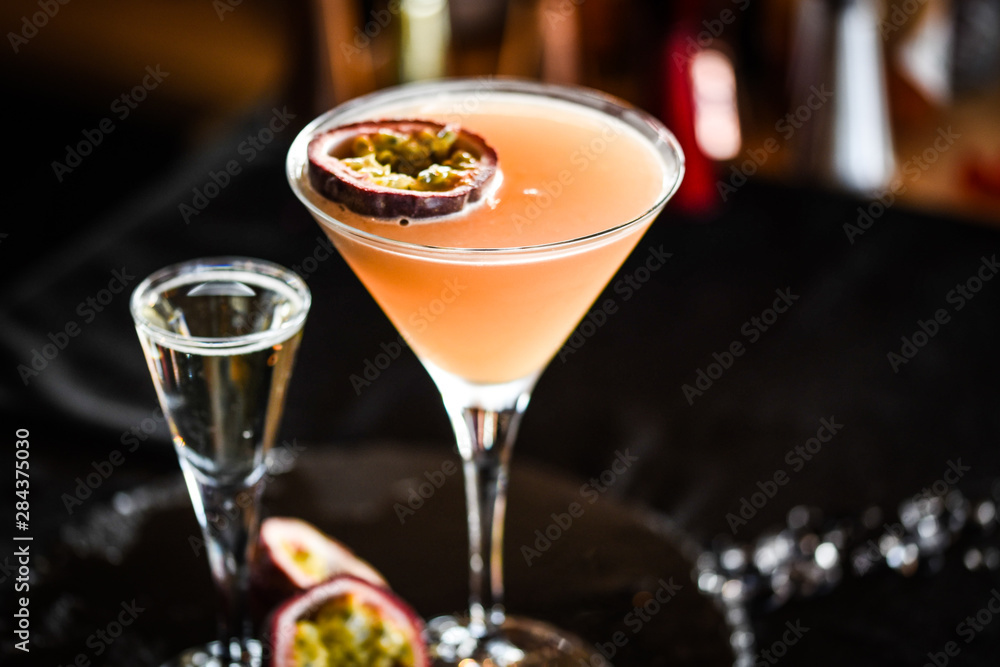 passion fruit & prosseco cocktail passion fruit & prosseco cocktail