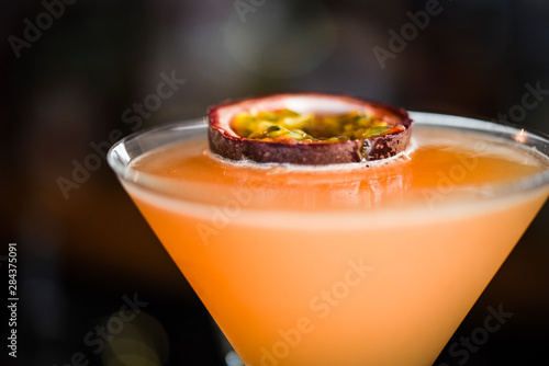 passion fruit & prosseco cocktail  photo