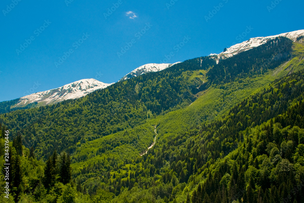 Wonderful mountain scenery of Svanetia, Georgia