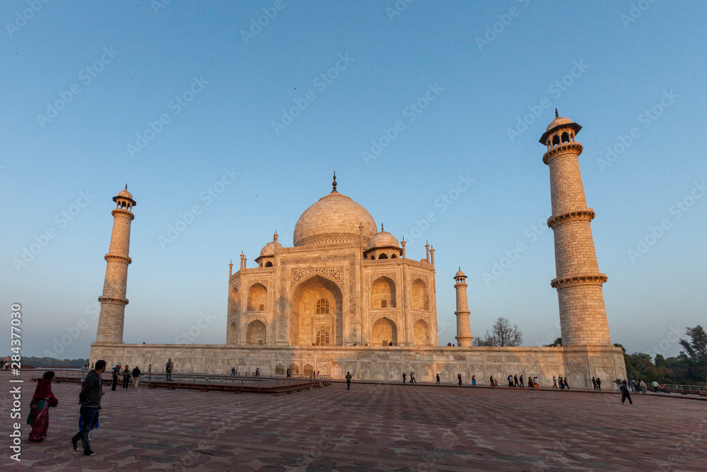 Taj Mahal at sunset. Agra. India.