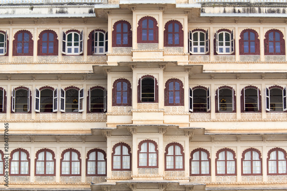 India, Rajasthan, Udaipur. City Palace of the Maharajah.