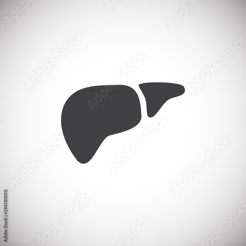Human organ icon on background for graphic and web design. Simple illustration. Internet concept symbol for website button or mobile app.