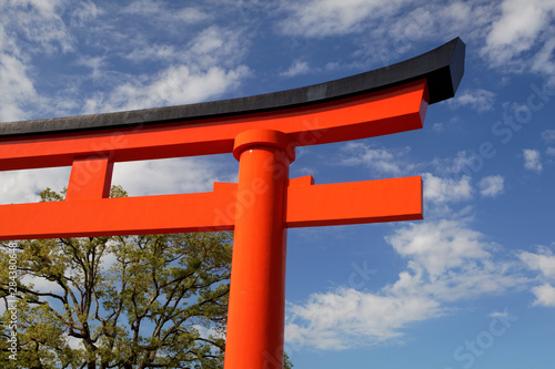 Asia, Japan, Kyoto. Torii Gate at Fushimi-Inari-Taisha Shinto Shrine. Credit as: Dennis Flaherty / Jaynes Gallery / DanitaDelimont. com