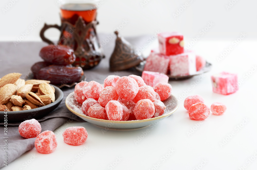 original oriental sweets on the table original oriental sweets on the table