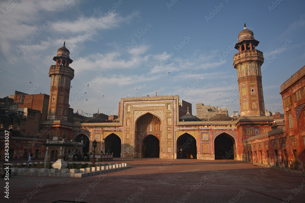 The beautiful Muslim architecture at Masjid Wazir Khan, Lahore