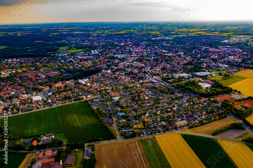 Stadt Vechta in Niedersachsen aus der Luft