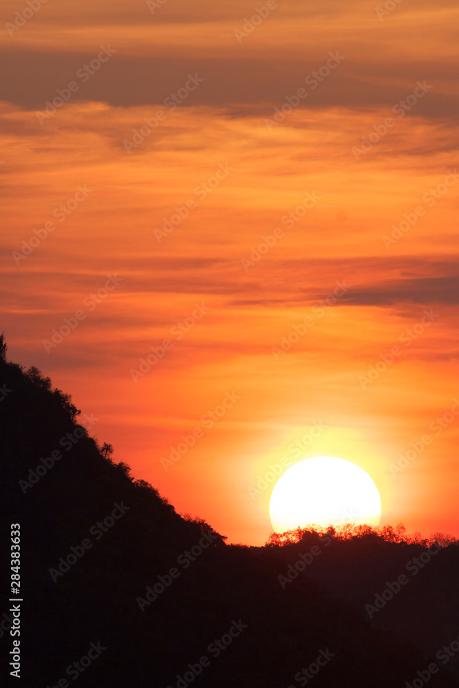 Fototapeta premium Thailand, Prachuap Khiri Khan. Sunset.