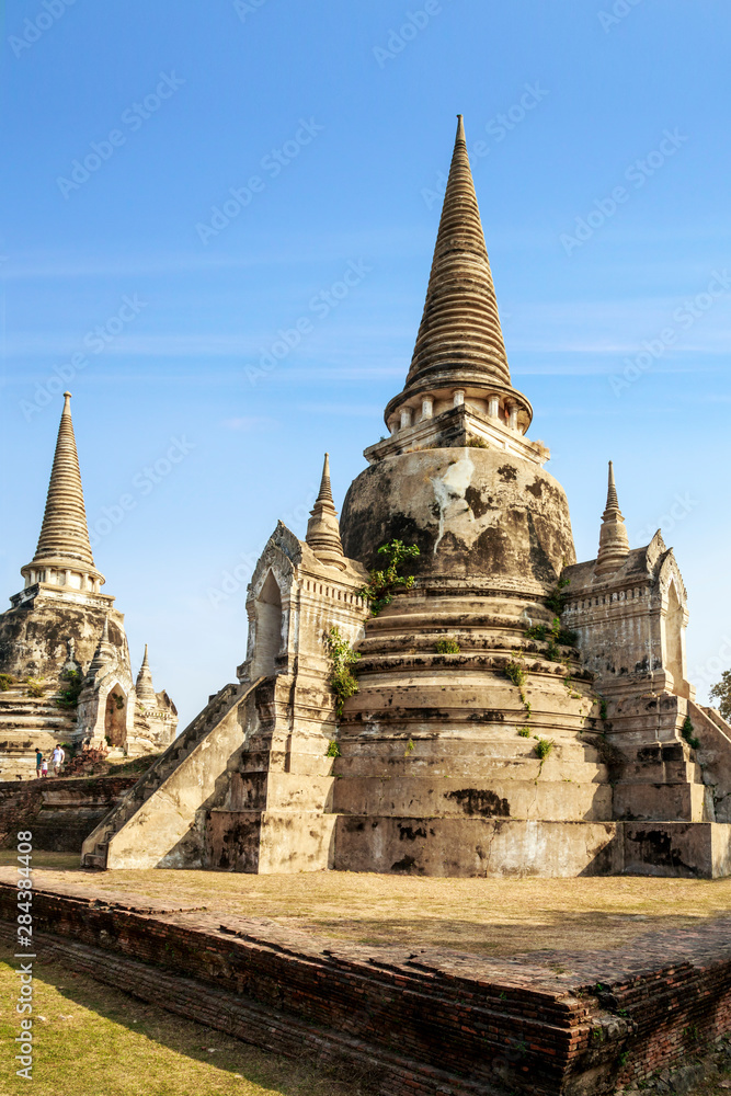 Ayutthaya, Thailand. The temples of Wat Phra Mahathat