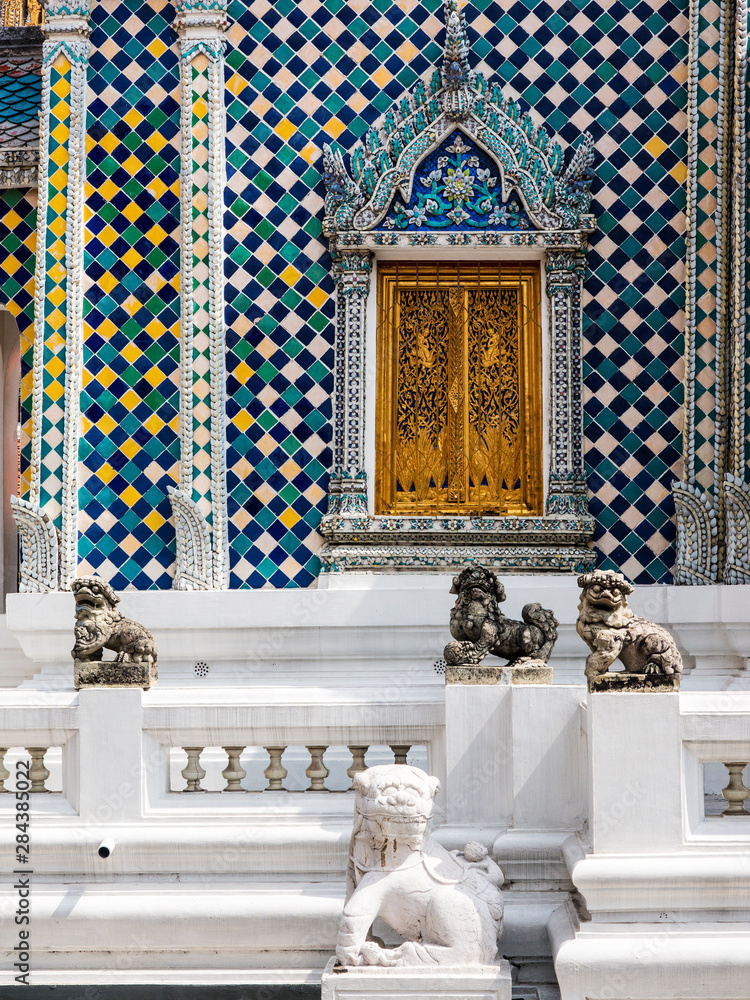 Thailand, Bangkok, Grand Palace In Bangkok, Buildings of the Grand Palace with its architecture Thailand, Bangkok, Grand Palace In Bangkok, Buildings of the Grand Palace with its architecture