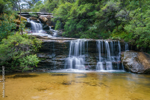 waterfall on undercliff walk, blue mountains national park, australia 4