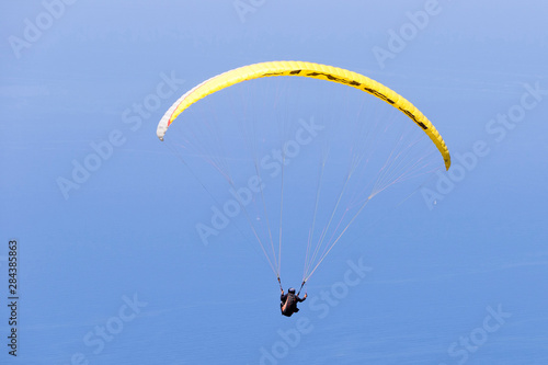 Oludeniz, Turkey. Paragliding from Babadag Mountain.