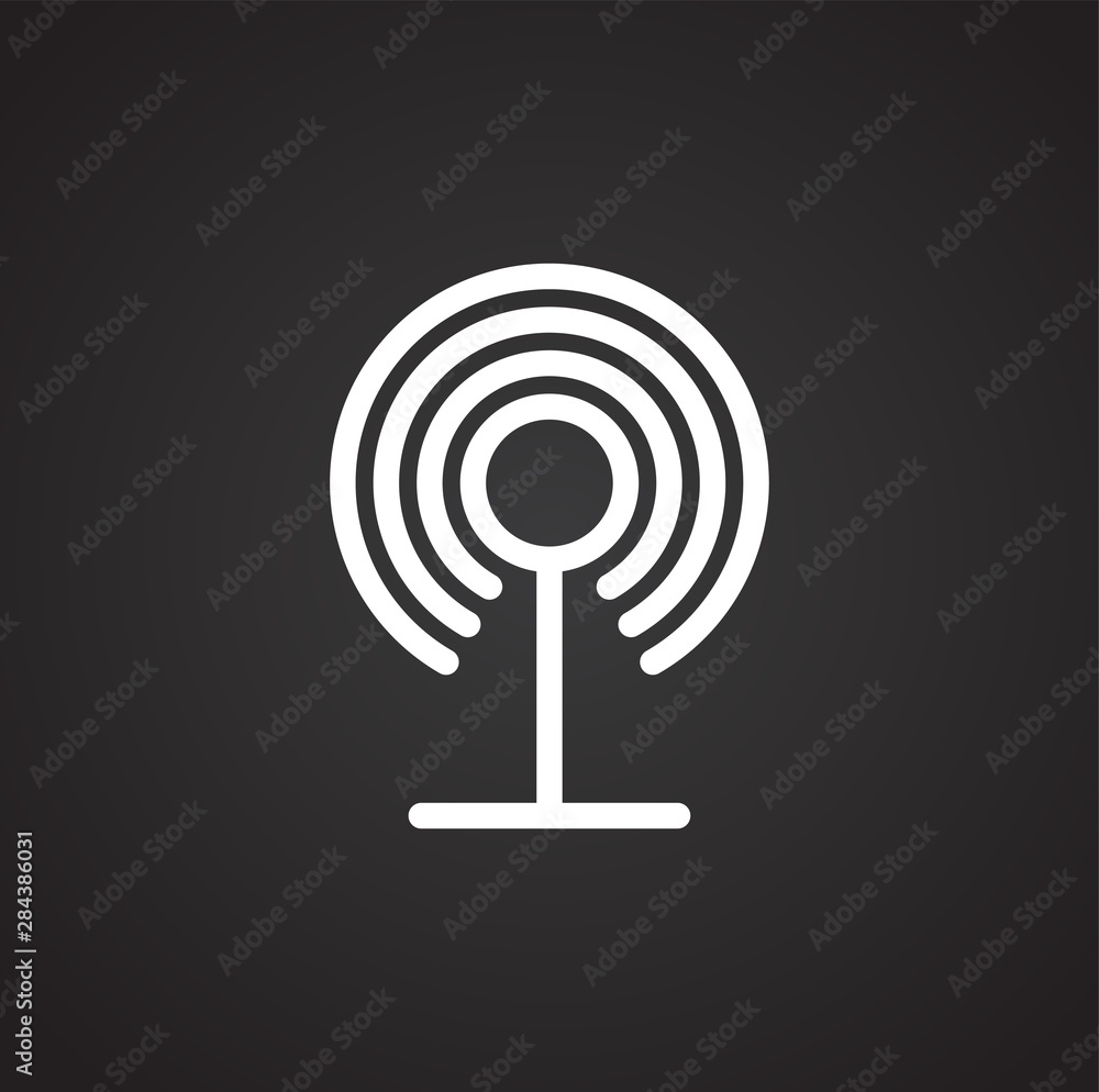 Antenna related icon on background for graphic and web design. Simple illustration. Internet concept symbol for website button or mobile app Antenna related icon on background for graphic and web design. Simple illustration. Internet concept symbol for website button or mobile app