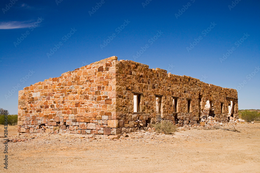 Algebuckina Railway Station Ruins (Old Ghan Railway), Oodnadatta Track, Outback, South Australia, Australia
