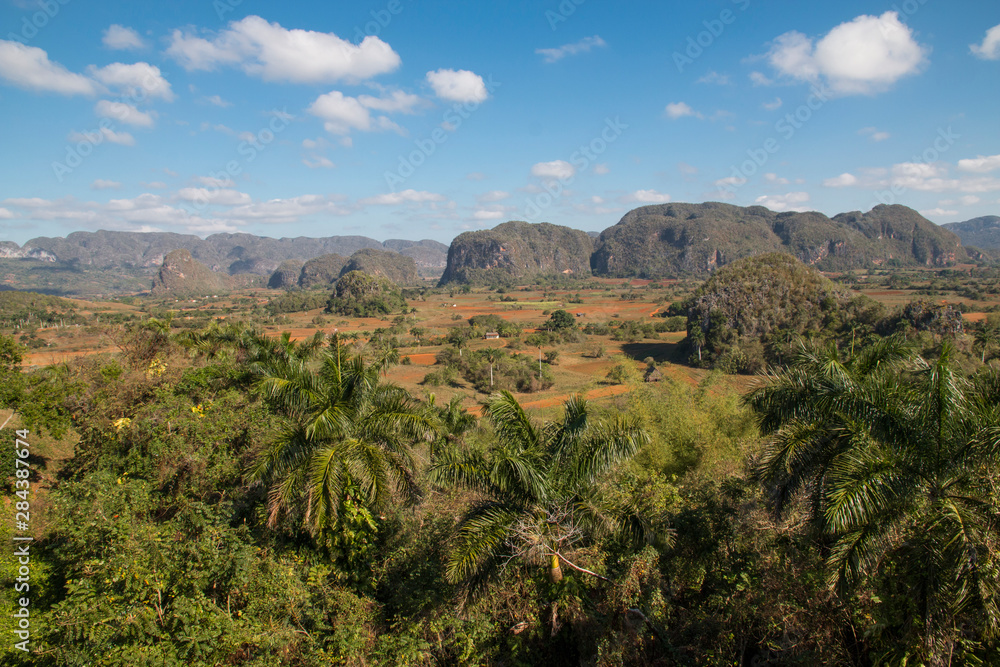 Cuba, Vinales Valley, stunning landscapes, rural areas, traditional farming practices. Known as the tobacco producing region of Cuba.