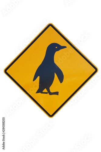 Penguin Warning Sign, New Zealand