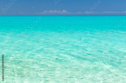 Bahamas, Little Exuma Island. Seascape of aqua ocean water. Credit as: Don Paulson / Jaynes Gallery / DanitaDelimont.com