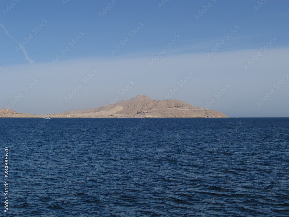 Tiran Island near Sharm el Sheikh in Egypt