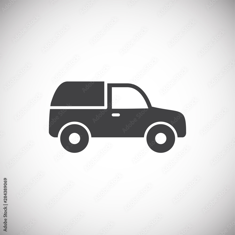 Transportation related icon on background for graphic and web design. Simple illustration. Internet concept symbol for website button or mobile app.