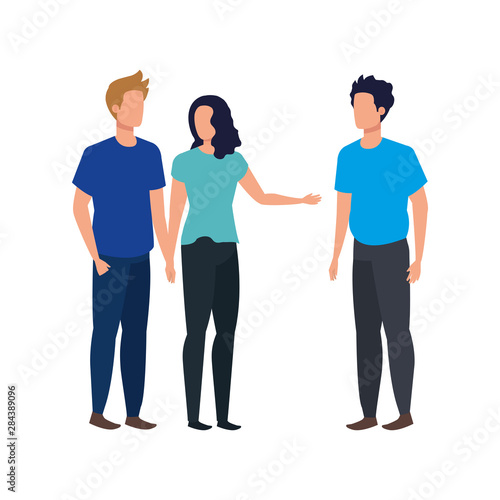 group of people avatars characters