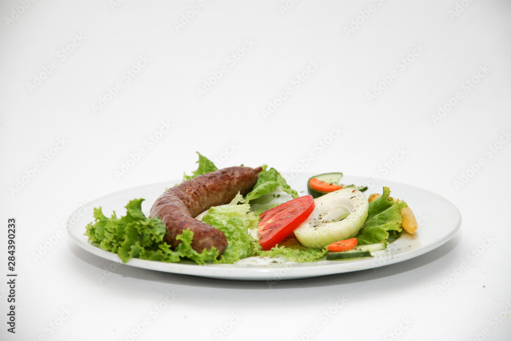 salad with meat and vegetables salad with meat and vegetables