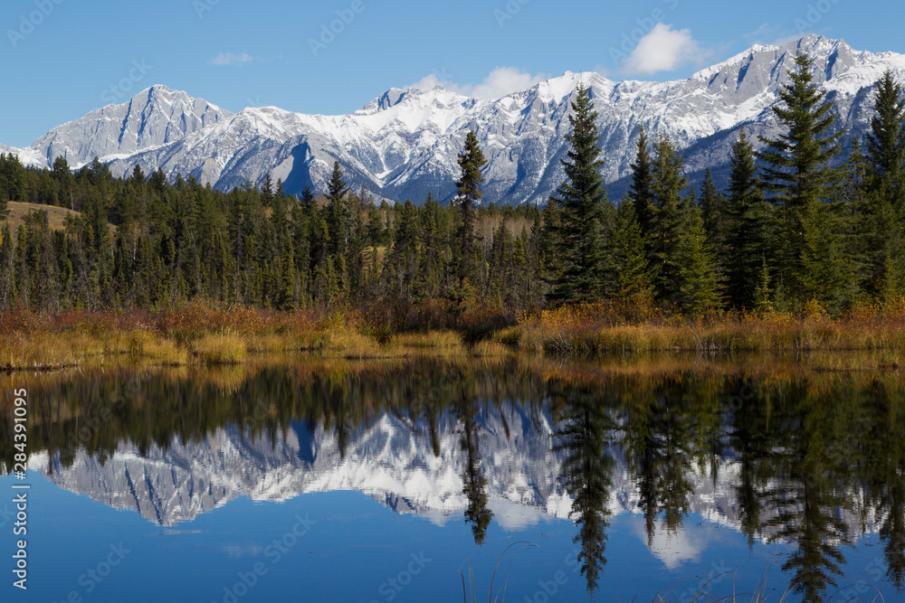 Mountain landscape, Canadian Rockies.
