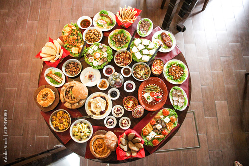 Traditional food table