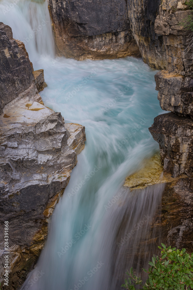 Canada, British Columbia, Kootenay National Park. Tokumm Creek flows in Marble Canyon. Credit as: Don Paulson / Jaynes Gallery / DanitaDelimont.com