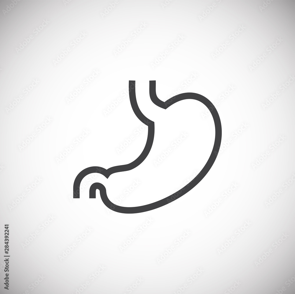 Obraz premium Human organ icon on background for graphic and web design. Simple illustration. Internet concept symbol for website button or mobile app.