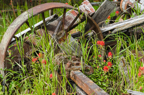 Historic old gold town Barkersville, British Columbia, Canada. photo