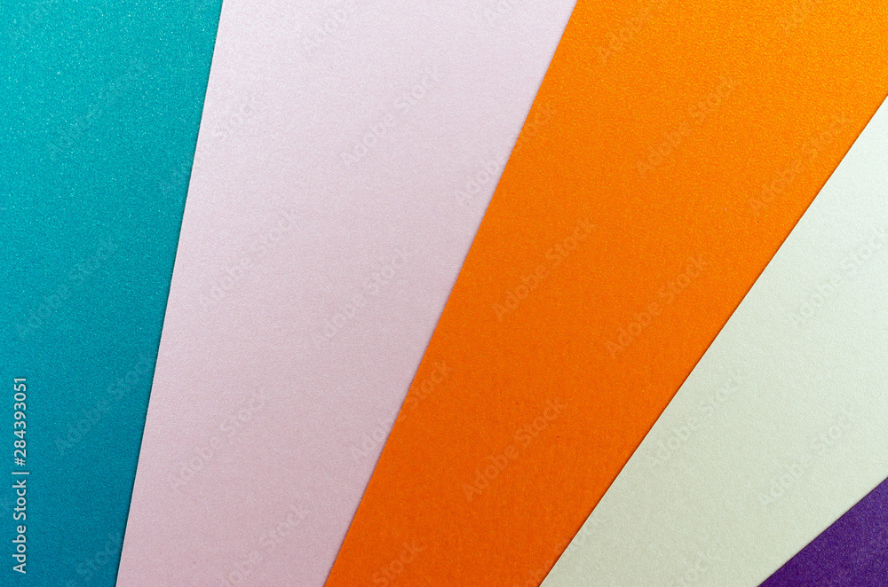 Colored paper texture background. Paper stripes.