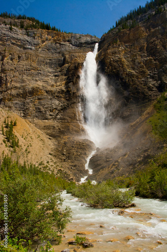 Takkakaw Falls and River, Yoho National Park, British Columbia, Canada