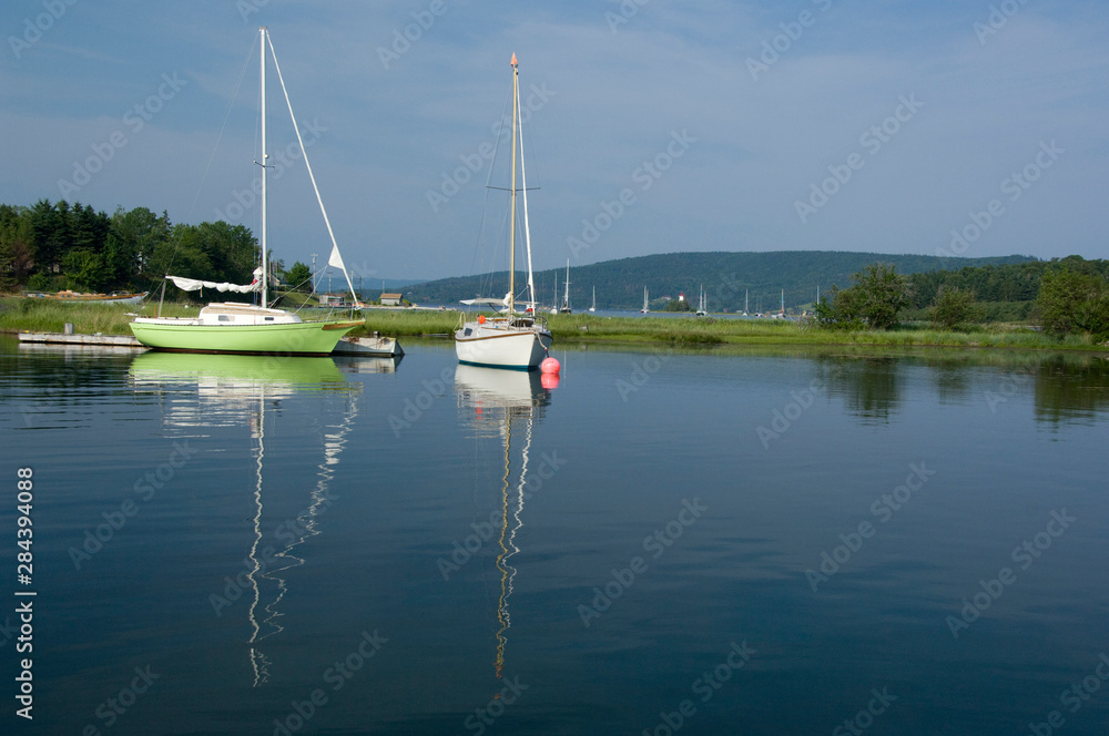 Canada, Nova Scotia, Cape Breton Island, Baddeck. Canada, Nova Scotia, Cape Breton Island, Baddeck.