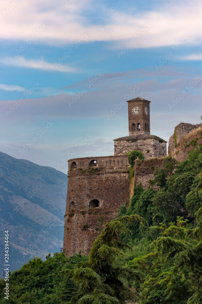 Old citadel and castle of Gjirokaster (UNESCO World Heritage Site), Albania.