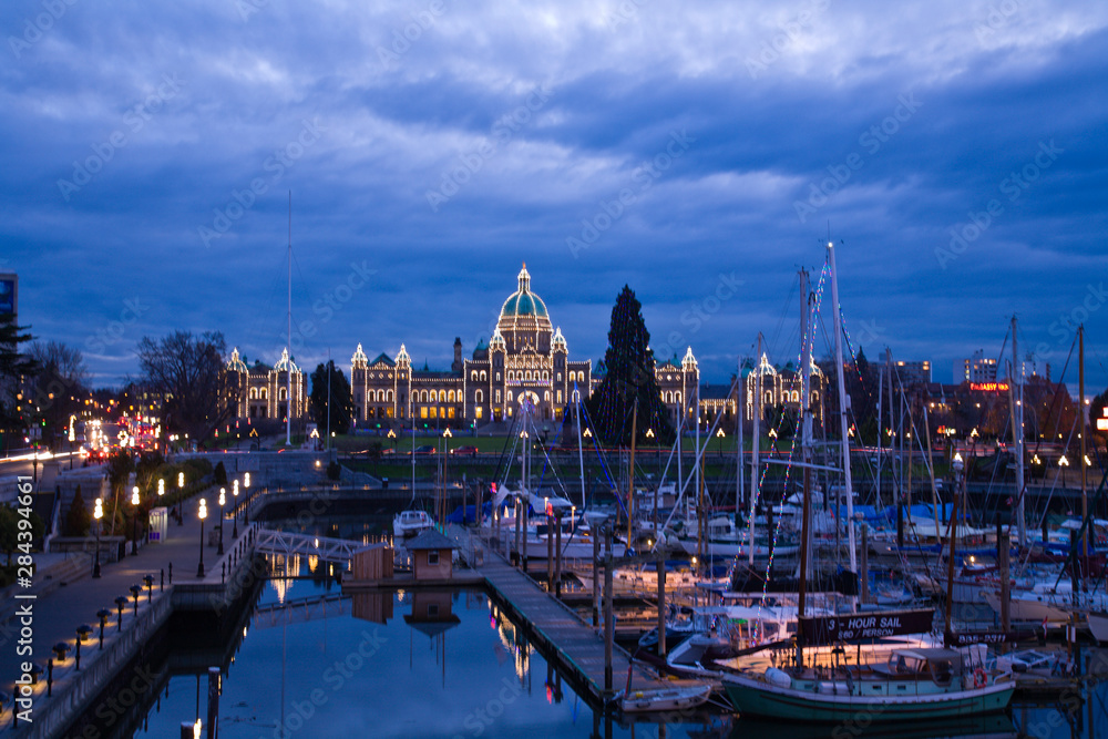 Evening, Inner Harbour, Victoria, British Columbia, Canada 