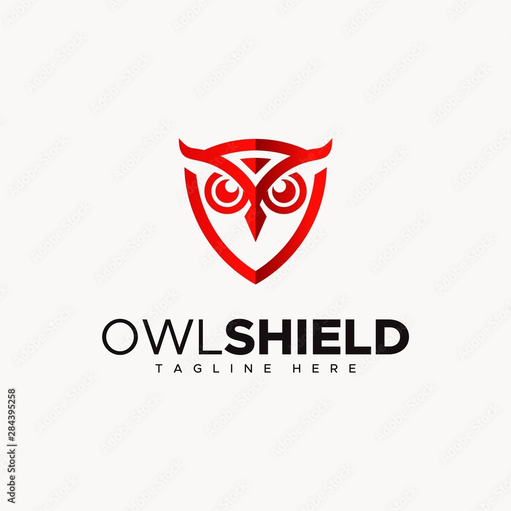 owl shiled logo design unique owl shiled logo design unique