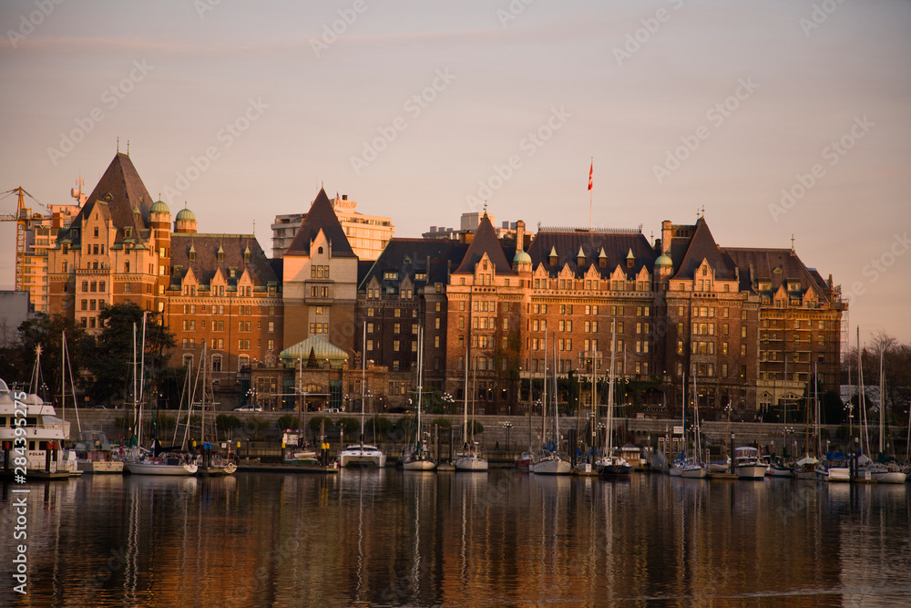 Evening, Inner Harbour, Victoria, British Columbia, Canada Evening, Inner Harbour, Victoria, British Columbia, Canada