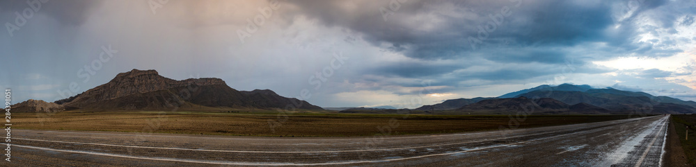 Turkey, Middle East: breathtaking landscape seen on the road from Igdir to Dogubayazıt, in the Eastern Anatolia Region of Turkey near Mount Ararat, Agri Dagi, and the Armenian and Iranian borders Turkey, Middle East: breathtaking landscape seen on the road from Igdir to Dogubayazıt, in the Eastern Anatolia Region of Turkey near Mount Ararat, Agri Dagi, and the Armenian and Iranian borders
