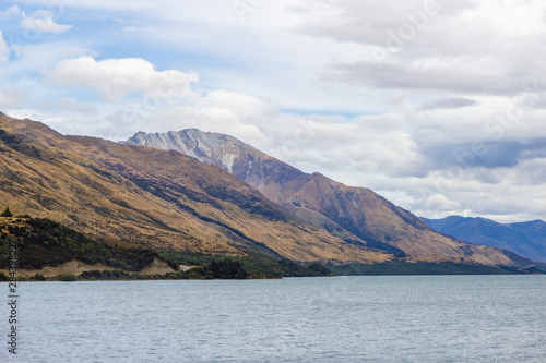 view of northern end of Lake Wakatipu in the South Island , New Zealand © Tomtsya