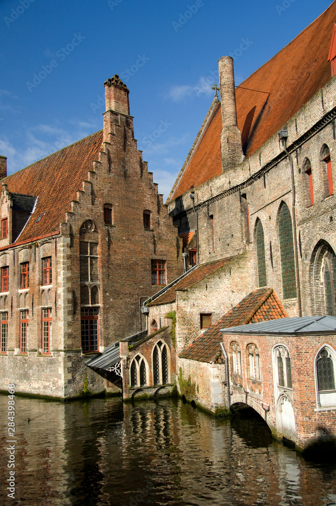 Belgium, Brugge (aka Brug or Bruge). Historic Brugge, UNESCO World Heritige Site.